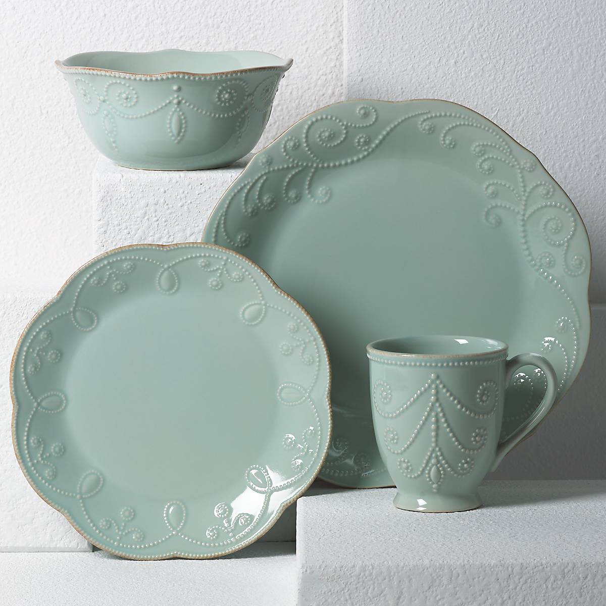 Lenox Heritage Lenox Heritage French Perle Ice Blue 4-Piece Place Setting - Image 2