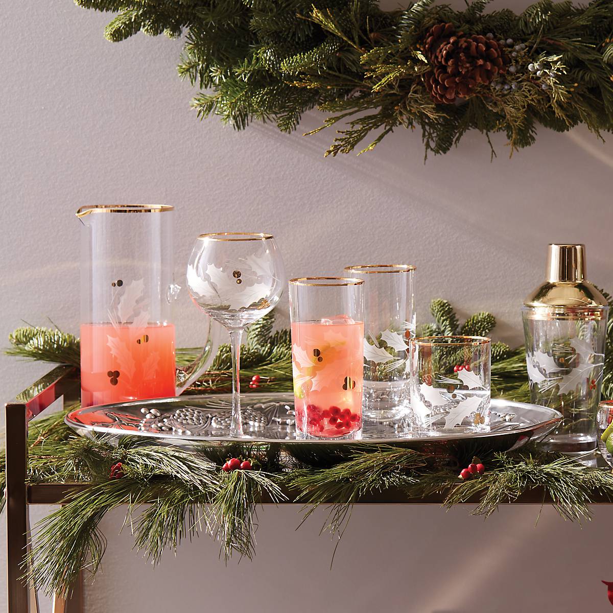 Lenox Heritage Lenox Heritage Holiday Gold Highball Glasses, Set of 4 - Image 3