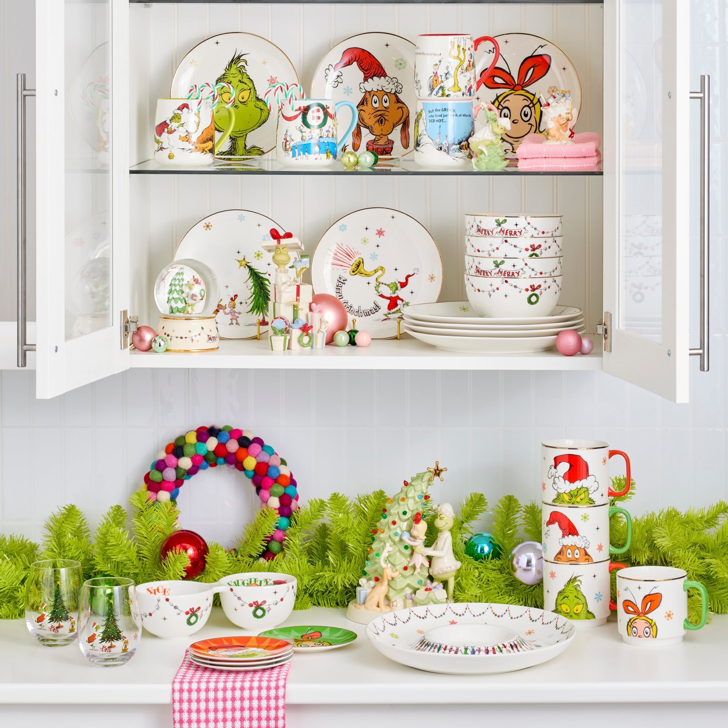 Lenox Heritage Lenox Heritage Merry Grinchmas Naughty or Nice Double Dip Bowl - Image 3