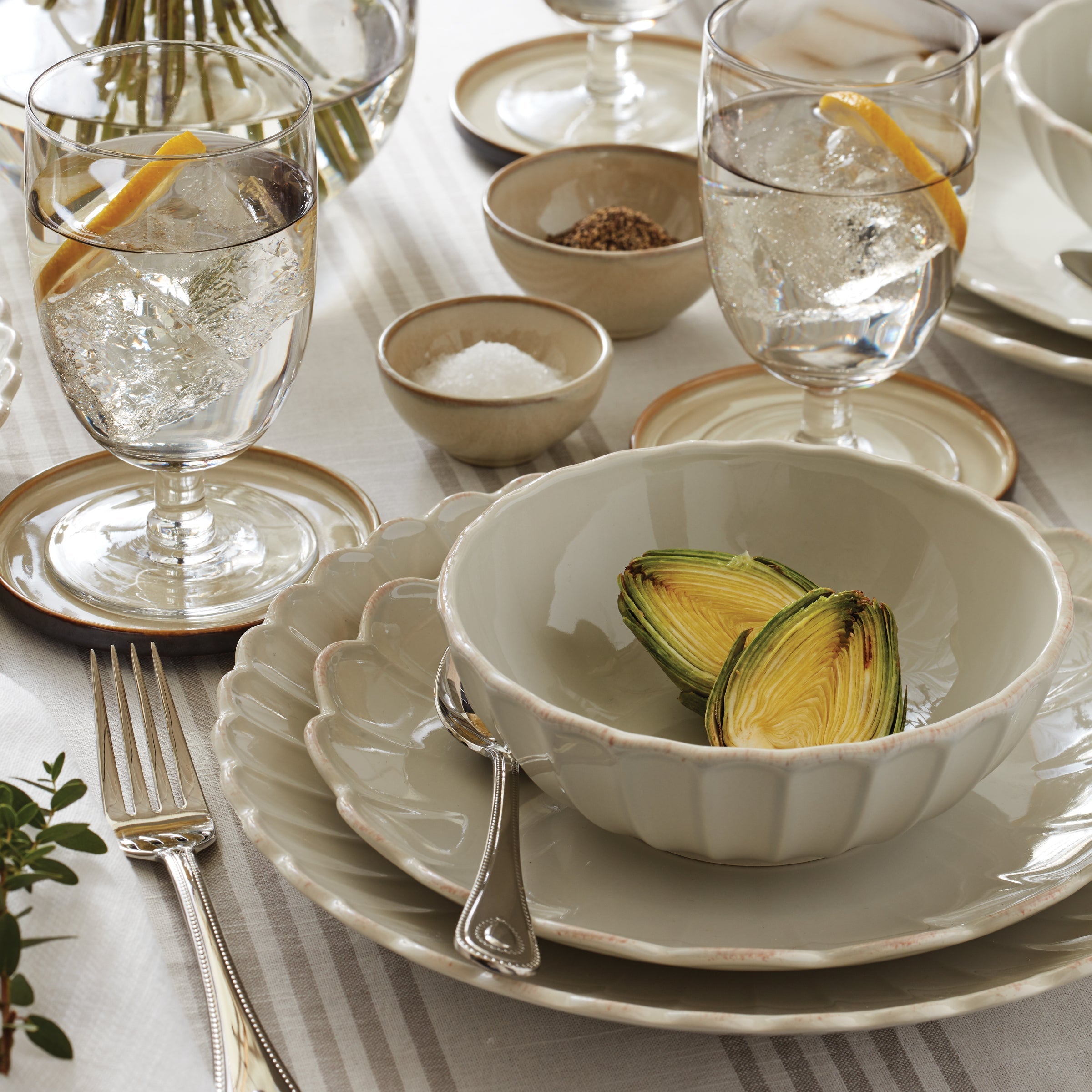 Lenox Heritage Lenox Heritage French Perle Scallop White Dinner Plates, Set of 4 - Image 13