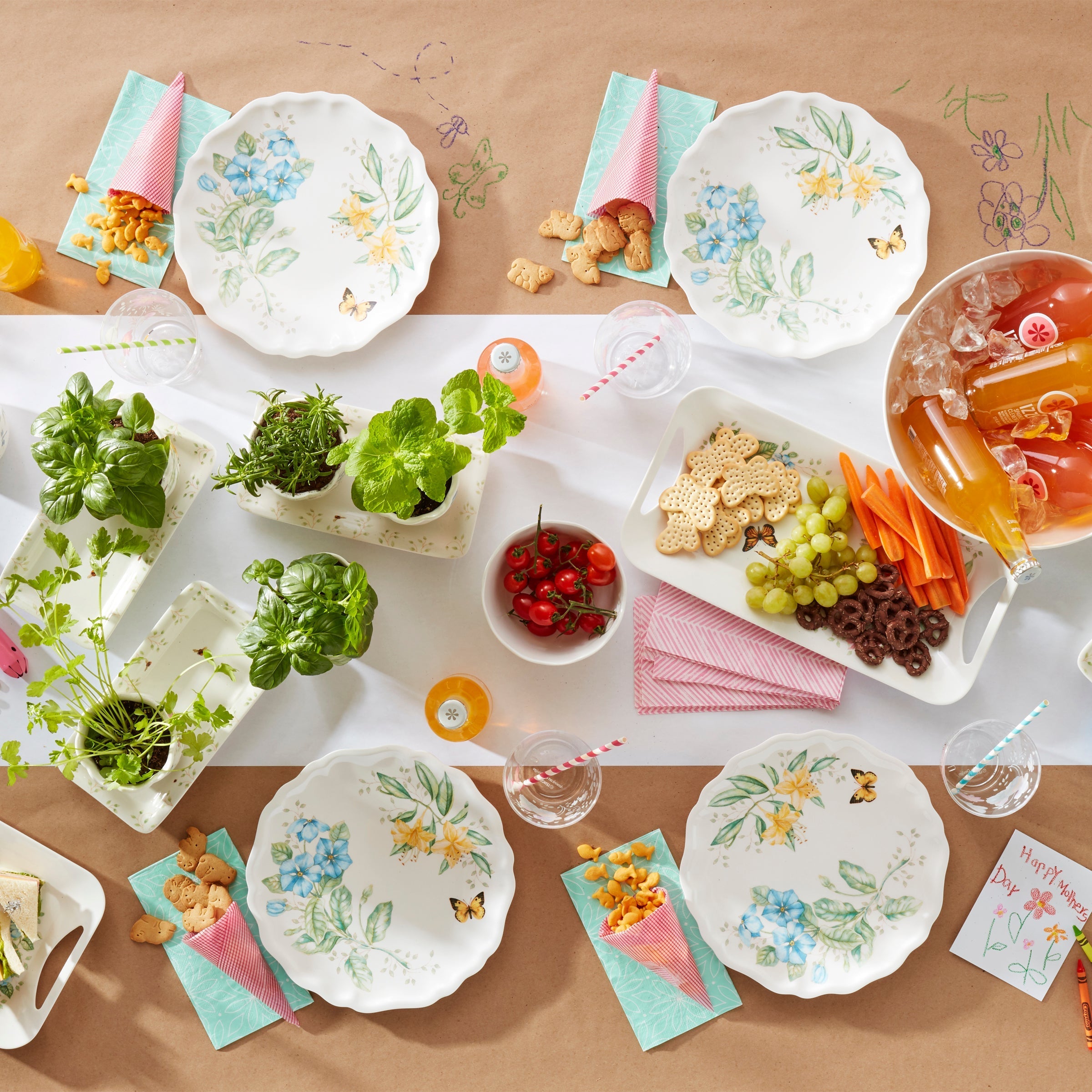Lenox Heritage Lenox Heritage Butterfly Meadow Melamine Dinner Plates, Set of 4 - Image 4