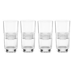 Lenox Heritage Lenox Heritage Sloane Crystal Highball Glasses, Set of 4