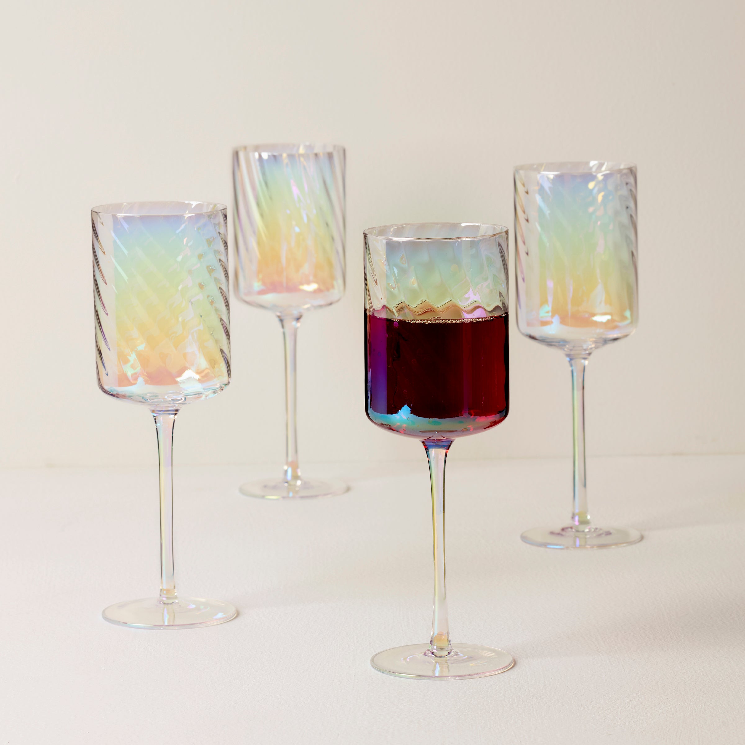 Lenox Heritage Lenox Heritage Tuscany Classics Iridescent Red Wine Glasses, Set of 4 - Image 2