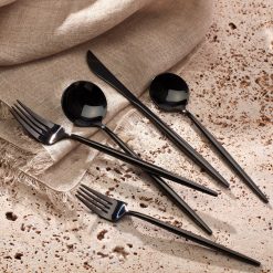 Alternative view of Lenox Heritage Lenox Heritage Zephyr Black Mirror 45-Piece Flatware Set