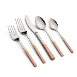 Lenox Heritage Lenox Heritage Kelvin Copper Ombre Satin Mirror 20-Piece Flatware Set