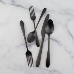 Lenox Heritage Lenox Heritage Poet Black Satin 20-Piece Flatware Set