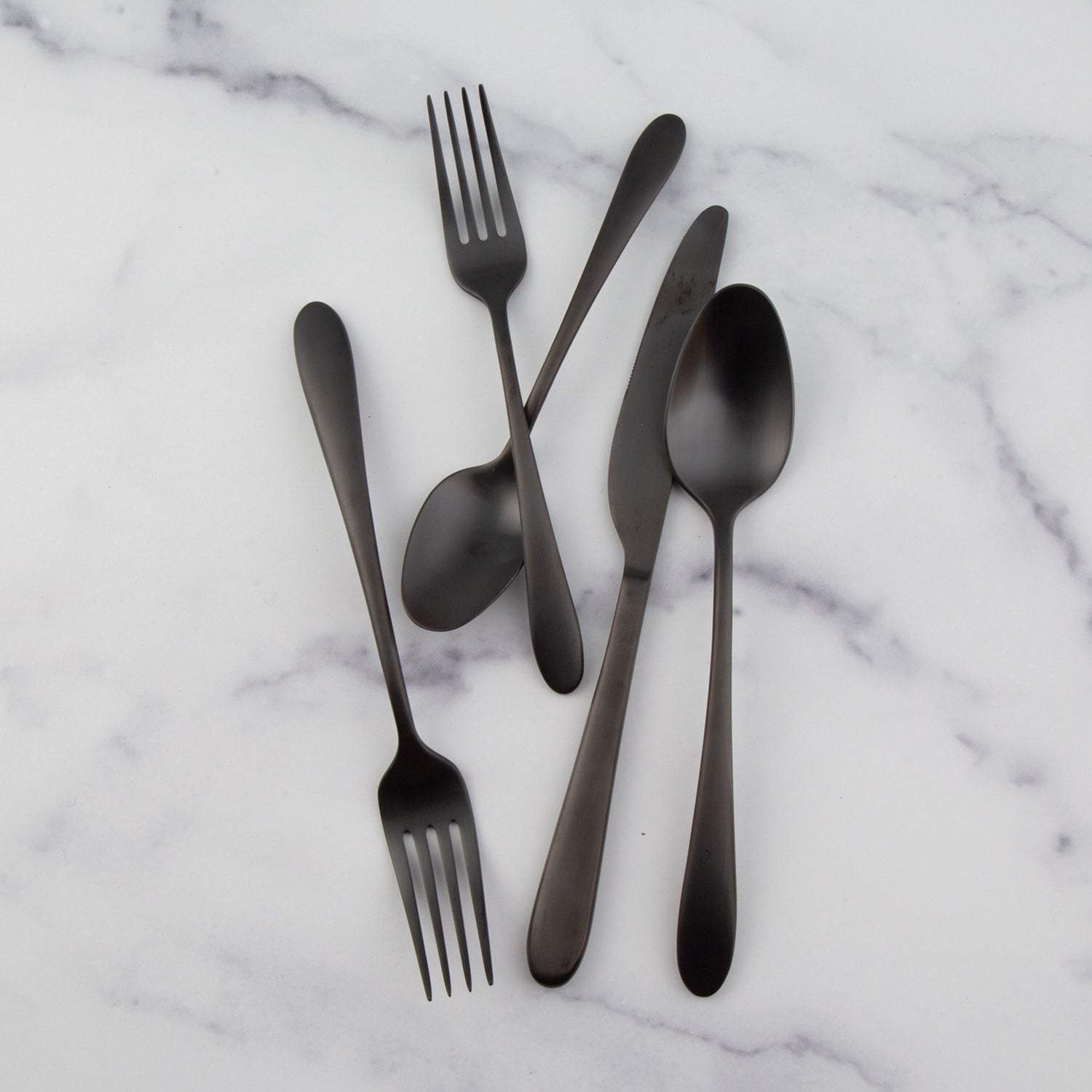 Lenox Heritage Lenox Heritage Poet Black Satin 20-Piece Flatware Set