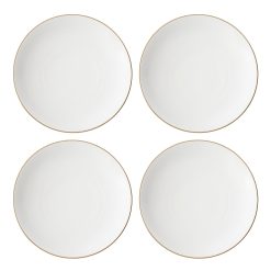 Lenox Heritage Lenox Heritage Trianna White Coupe Dinner Plates, Set of 4
