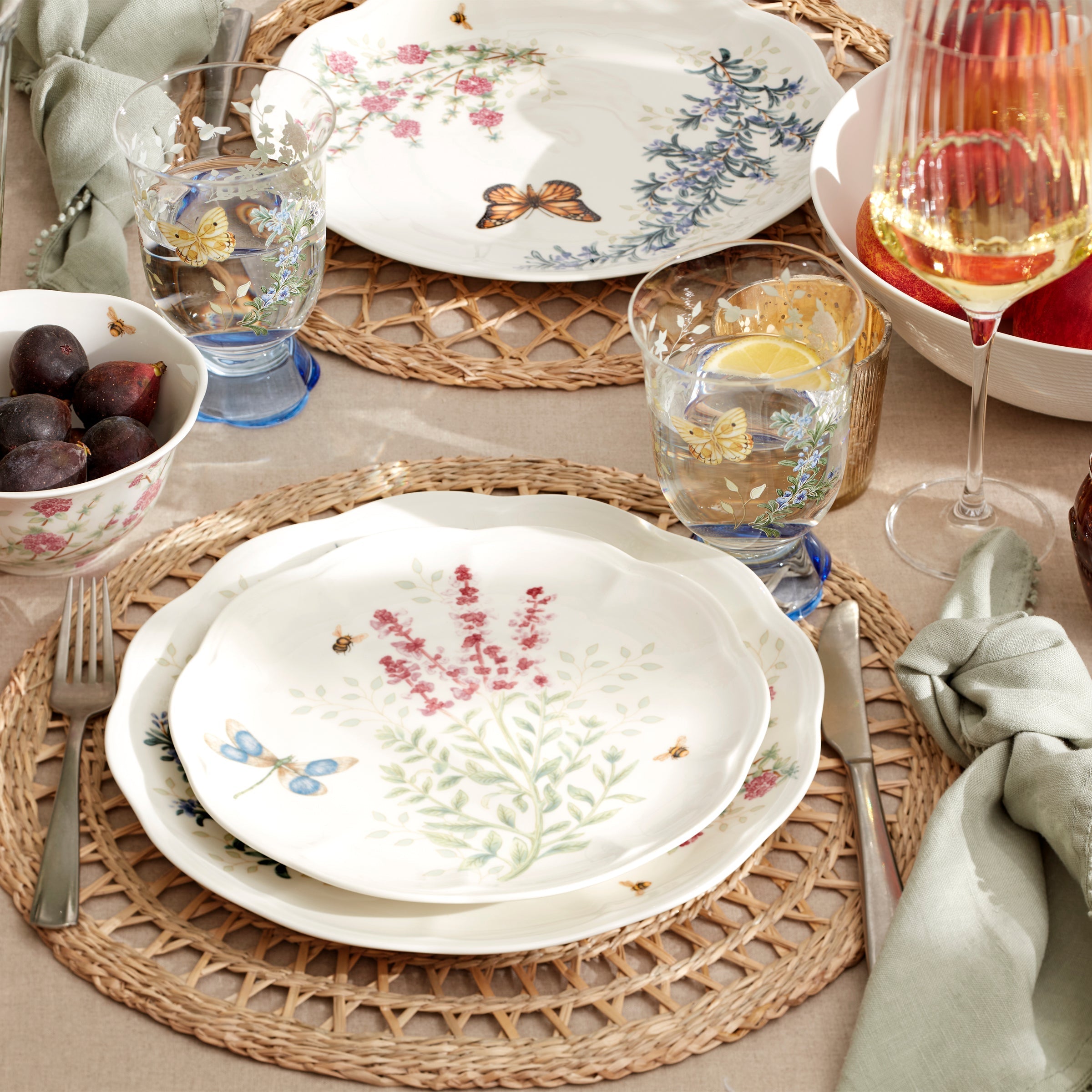Lenox Heritage Lenox Heritage Butterfly Meadow Herbs Dinner Plates, Set of 4 - Image 6