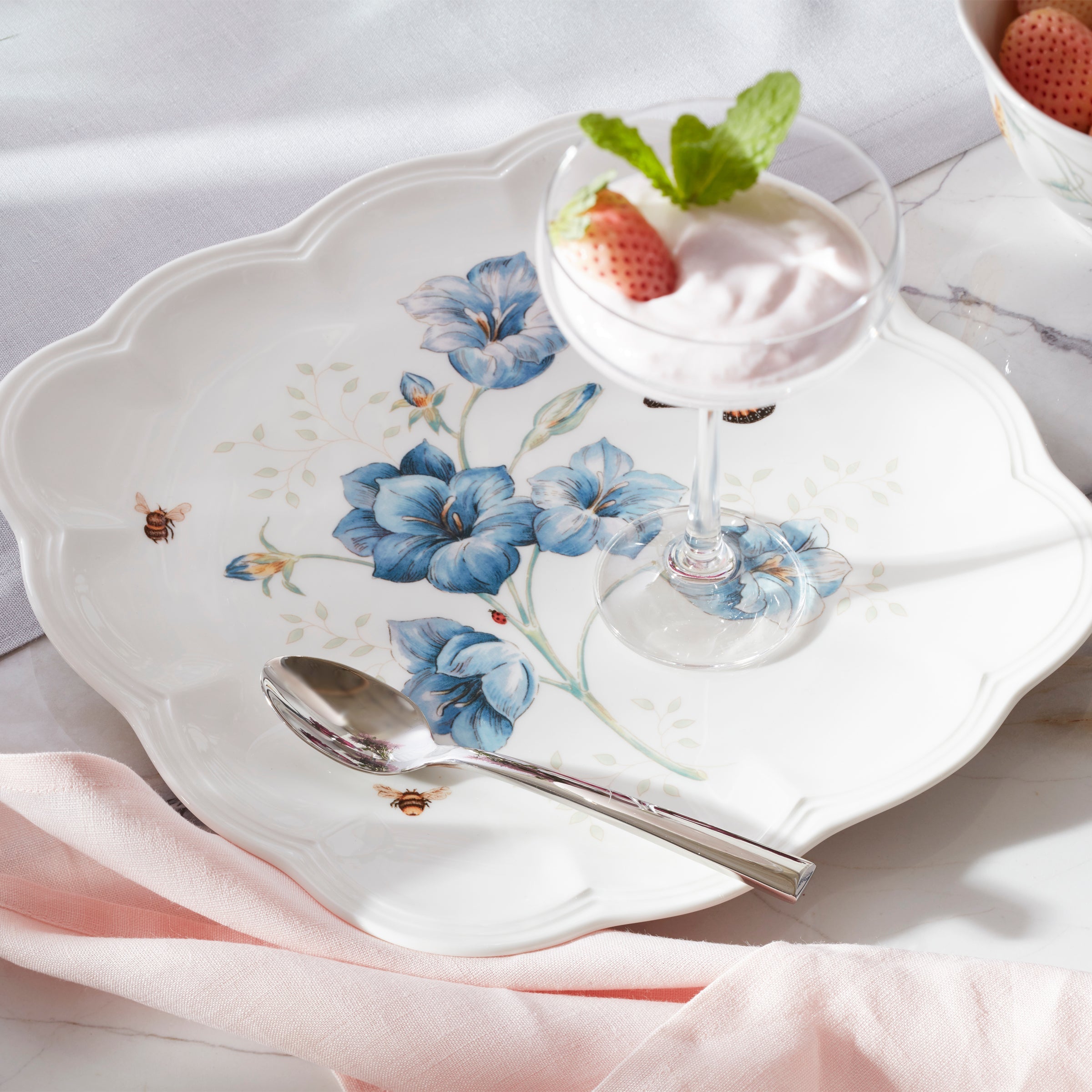 Lenox Heritage Lenox Heritage Butterfly Meadow Square 18-Piece Dinnerware Set - Image 6