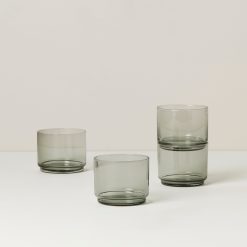 Lenox Heritage Lenox Heritage Tuscany Classics Stackable Smoke Short Glasses,  Set of 4