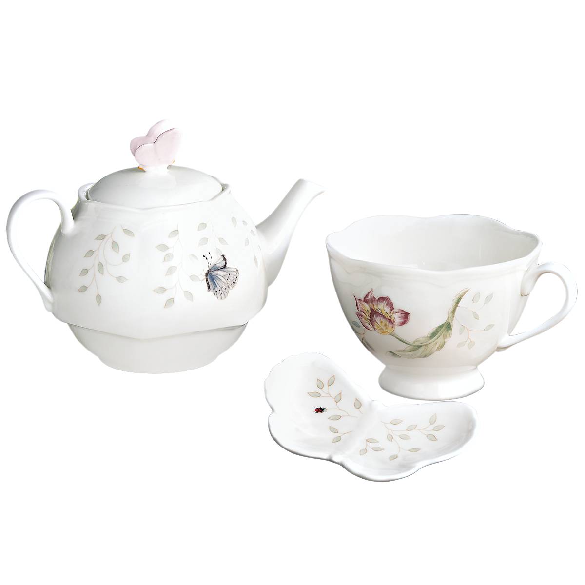 Lenox Heritage Lenox Heritage Butterfly Meadow 3-Piece Tea Set - Image 7