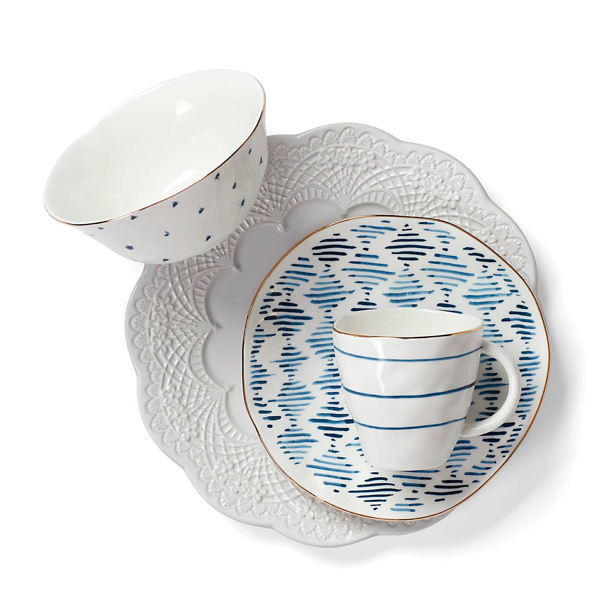 Lenox Heritage Lenox Heritage Blue Bay Dessert Mugs, Set of 4 - Image 4