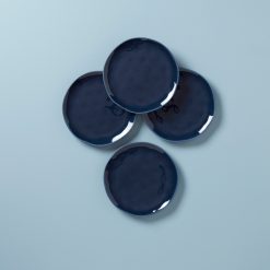 Lenox Heritage Lenox Heritage Bay Colors Blue Accent Plates, Set of 4