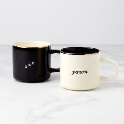 Lenox Heritage Lenox Heritage Two of a Kind Yawn & Zzz Mugs, Set of 2