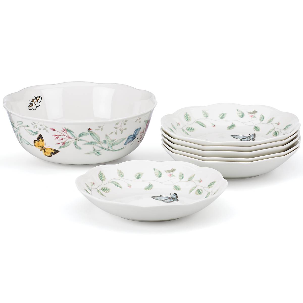 Lenox Heritage Lenox Heritage Butterfly Meadow 7-Piece Bowl Set - Image 4