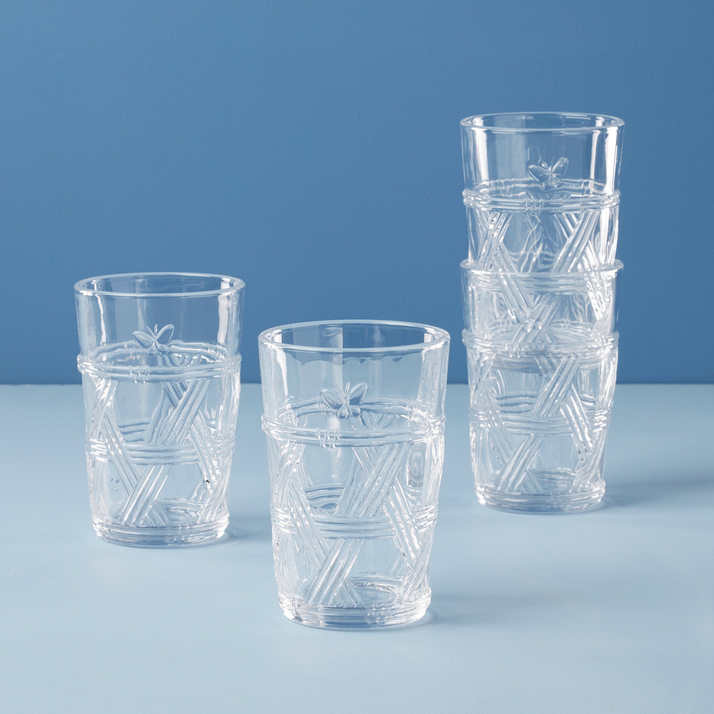 Lenox Heritage Lenox Heritage Butterfly Meadow Clear Tall Glasses, Set of 4