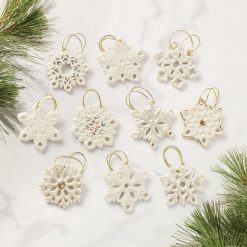 Alternative view of Lenox Heritage Lenox Heritage Snowflake 10-Piece Mini Ornament Set
