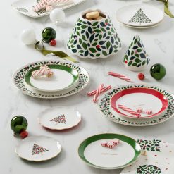 Alternative view of Lenox Heritage Lenox Heritage Evergreen Rim Accent Plates, Set of 4