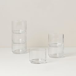 Lenox Heritage Lenox Heritage Tuscany Classics Stackable Clear Short Glasses, Set of 6