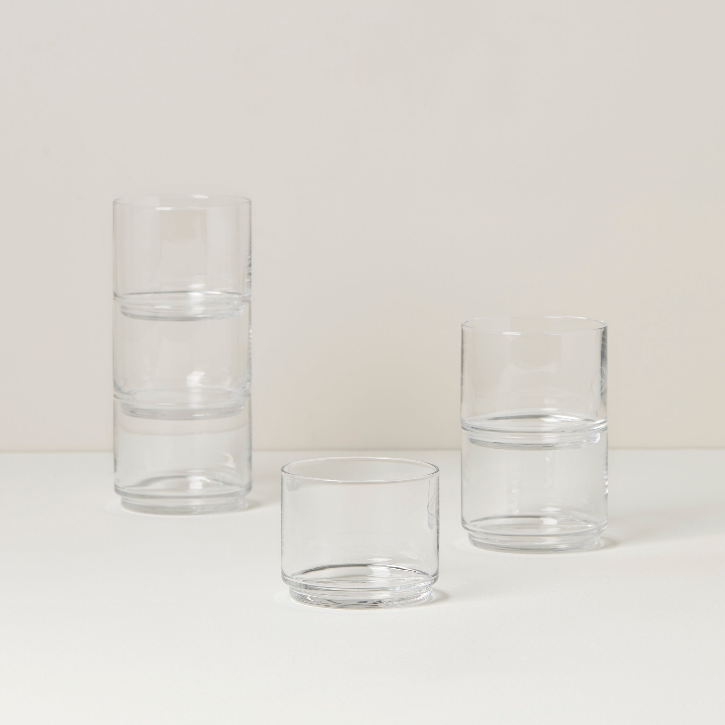 Lenox Heritage Lenox Heritage Tuscany Classics Stackable Clear Short Glasses, Set of 6