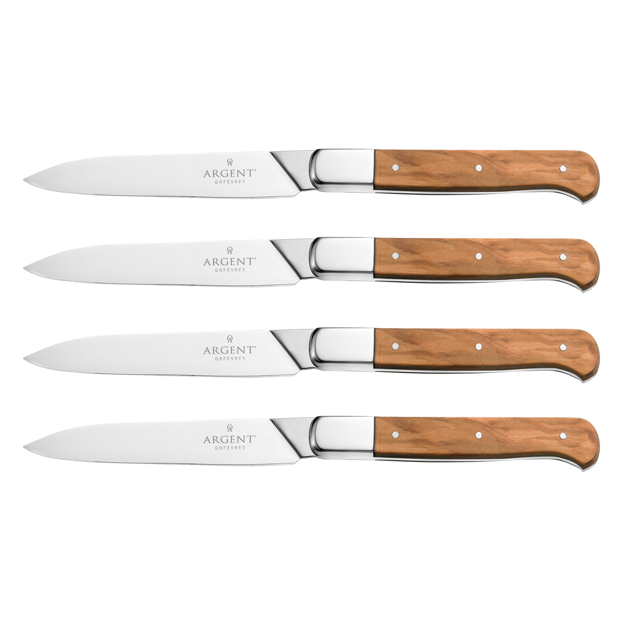 Lenox Heritage Lenox Heritage Argent Lynden Olive Wood Steak Knives, Set of 4