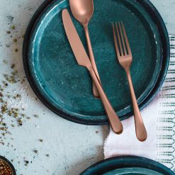 Alternative view of Lenox Heritage Lenox Heritage Mirabella Copper Titanium Satin 20-Piece Flatware Set