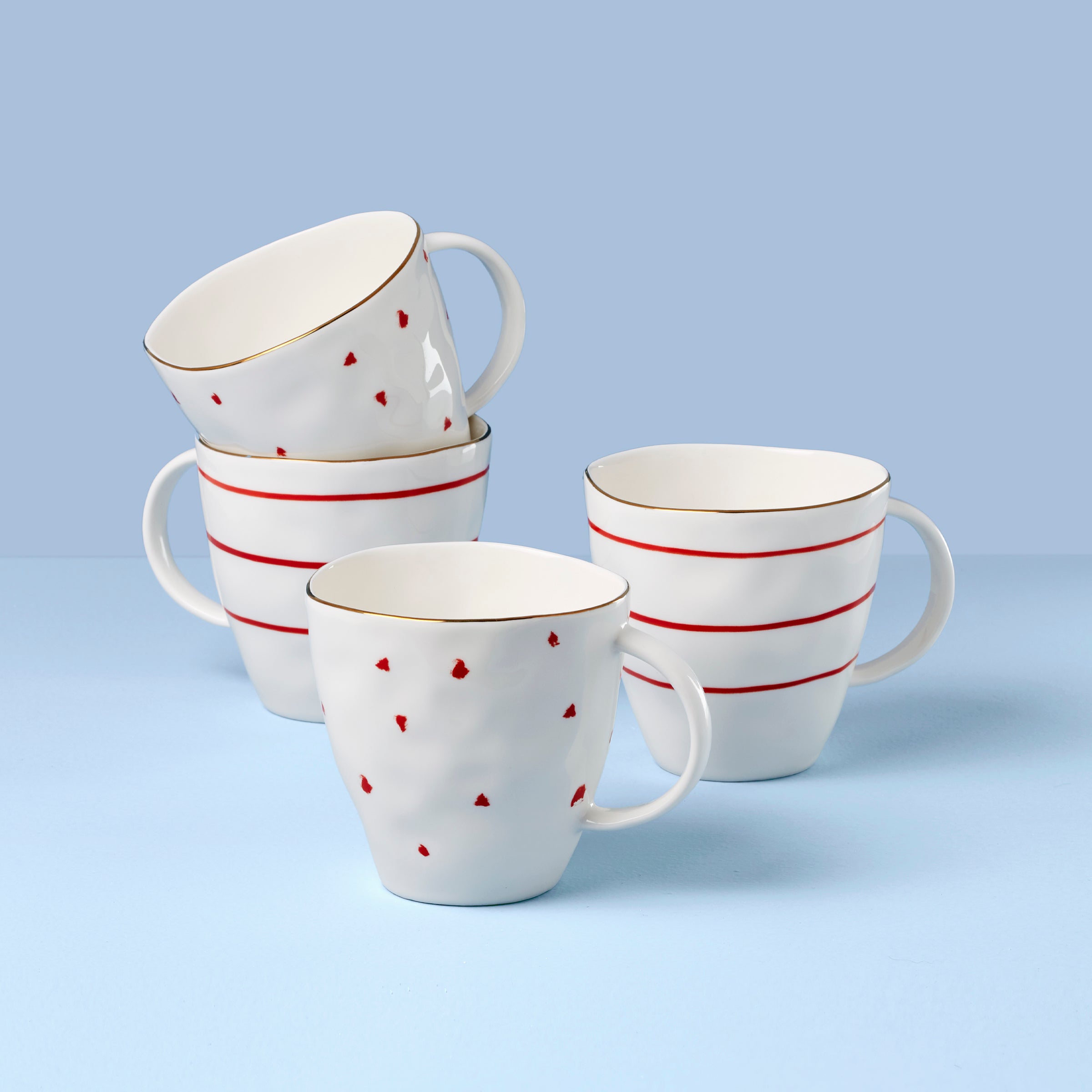 Lenox Heritage Lenox Heritage Garnet Bay Mugs, Set of 4