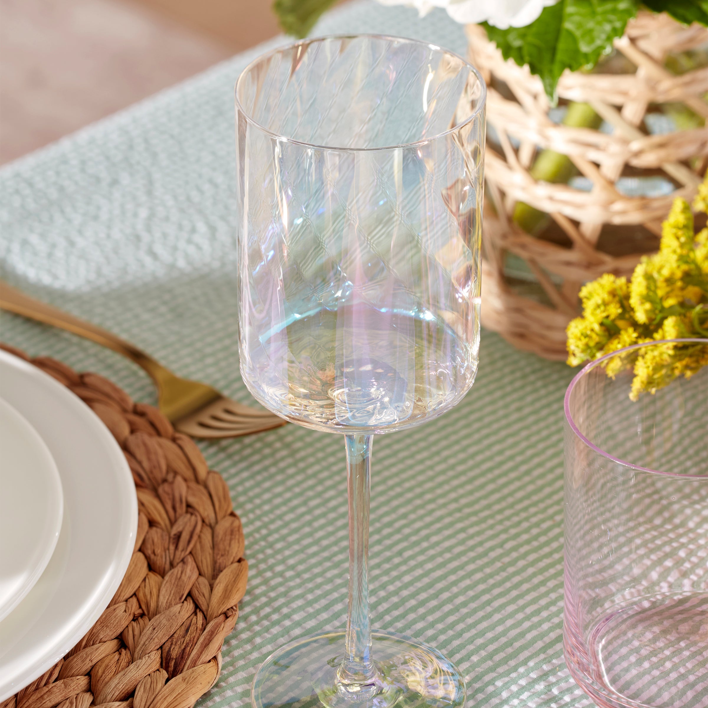 Lenox Heritage Lenox Heritage Tuscany Classics Iridescent White Wine Glasses, Set of 4 - Image 6
