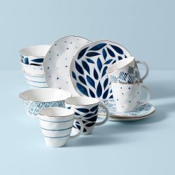 Lenox Heritage Lenox Heritage Blue Bay 12-Piece Dessert Set