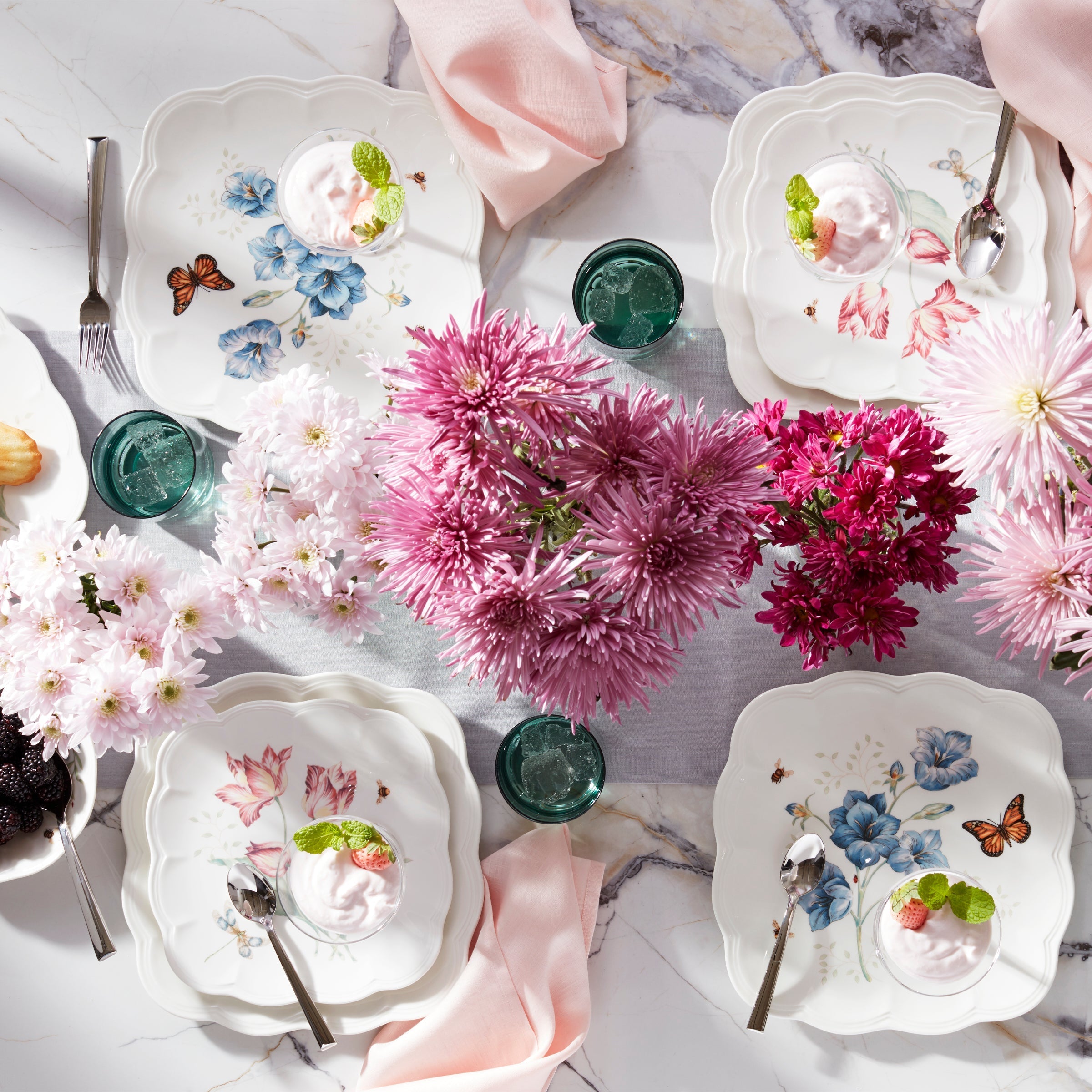 Lenox Heritage Lenox Heritage Butterfly Meadow Square 18-Piece Dinnerware Set - Image 2