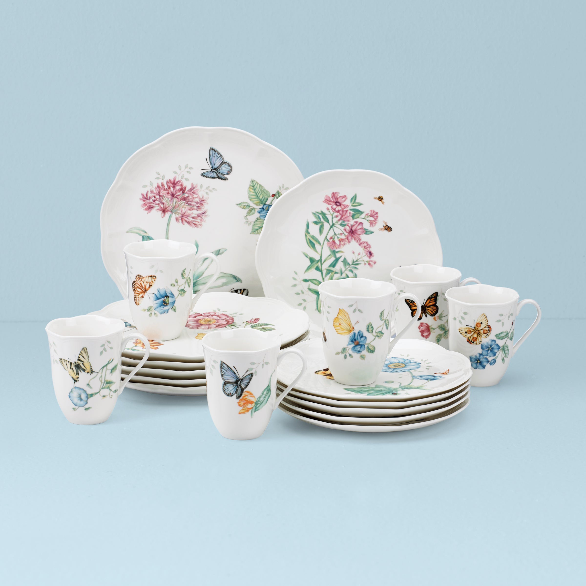 Lenox Heritage Lenox Heritage Butterfly Meadow 18-Piece Dinnerware Set