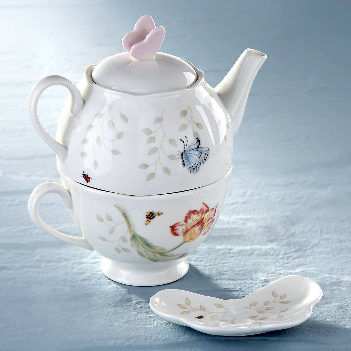 Lenox Heritage Lenox Heritage Butterfly Meadow 3-Piece Tea Set - Image 5