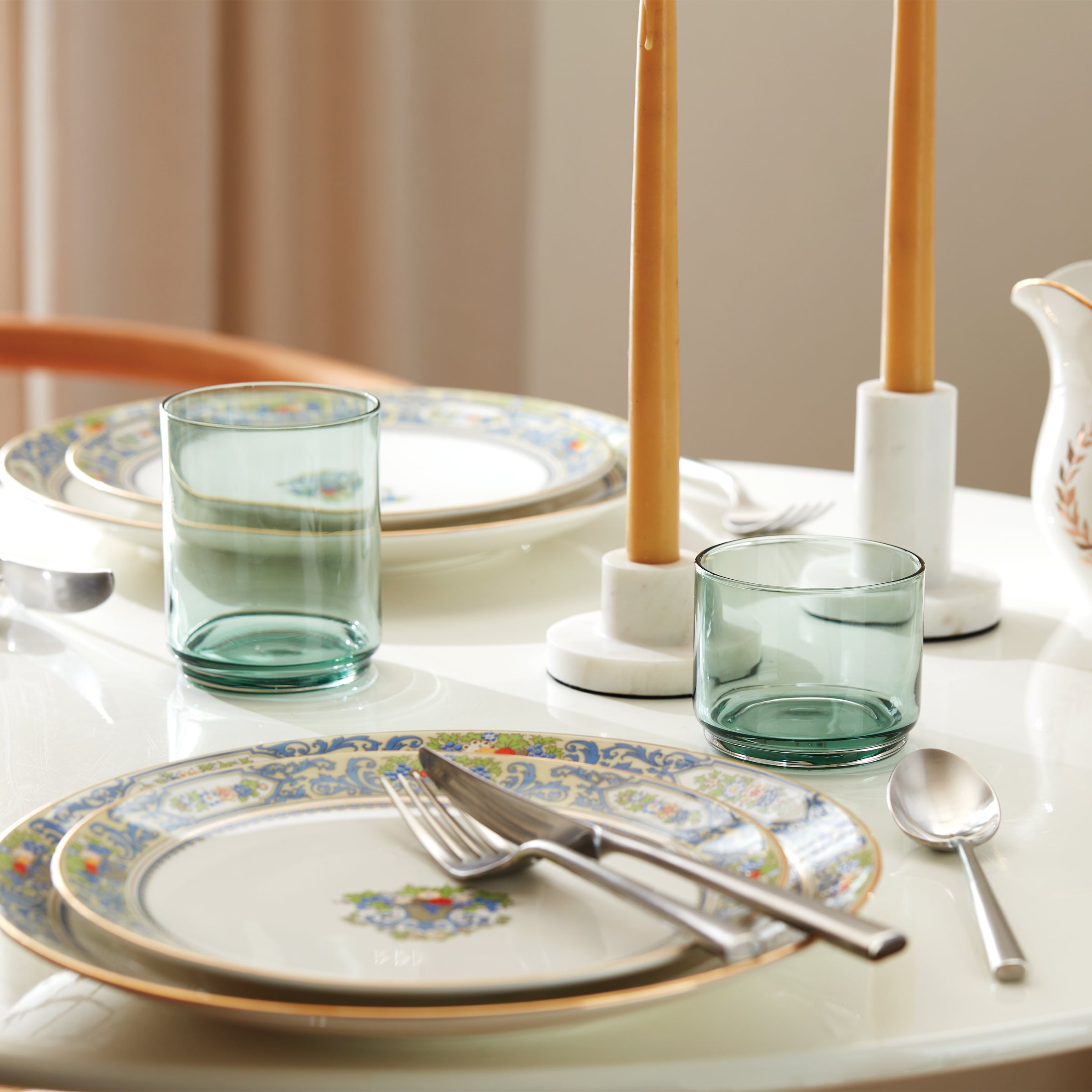 Lenox Heritage Lenox Heritage Tuscany Classics Stackable Green Short Glasses, Set of 4 - Image 8