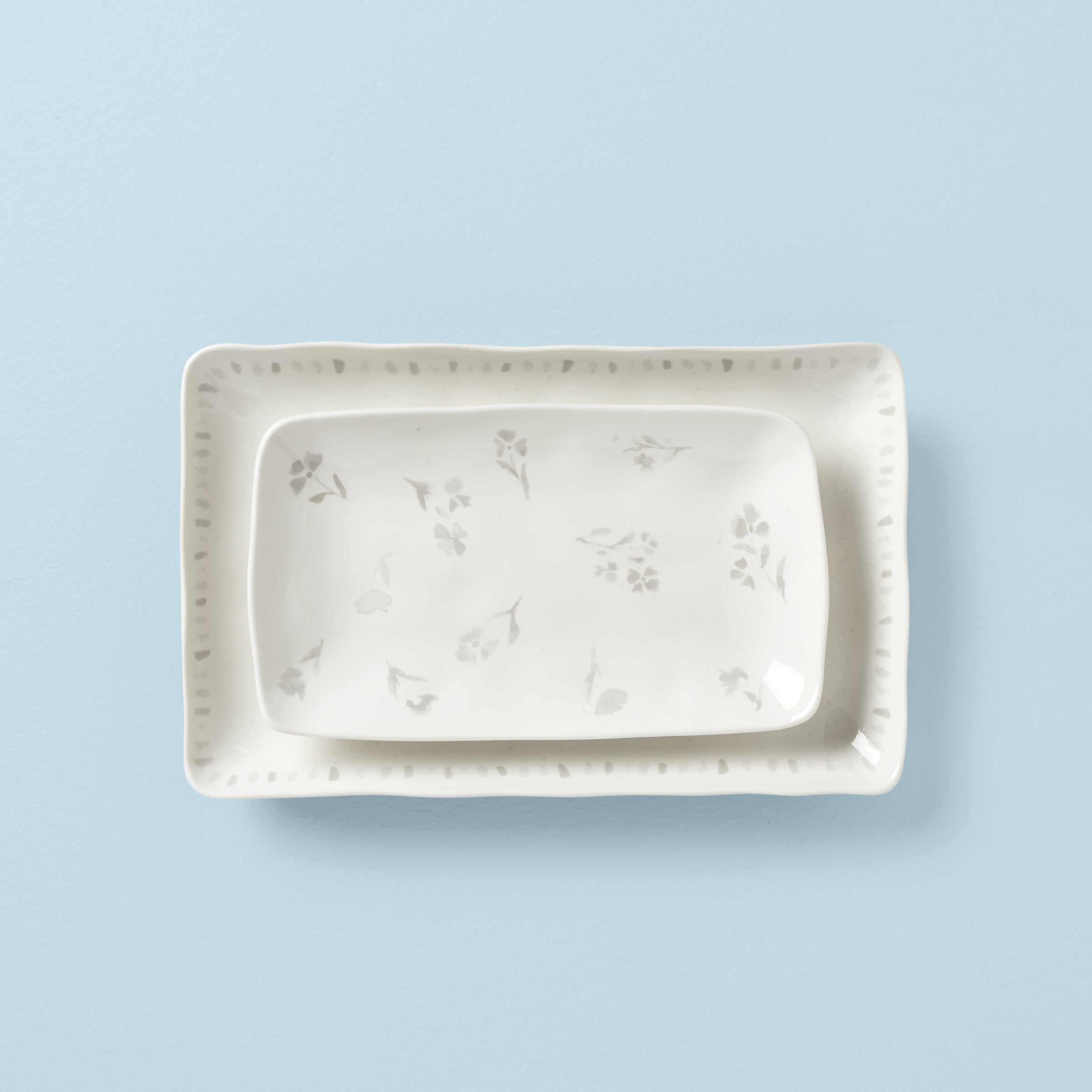 Lenox Heritage Lenox Heritage Oyster Bay 2-Piece Nesting Serving Platters