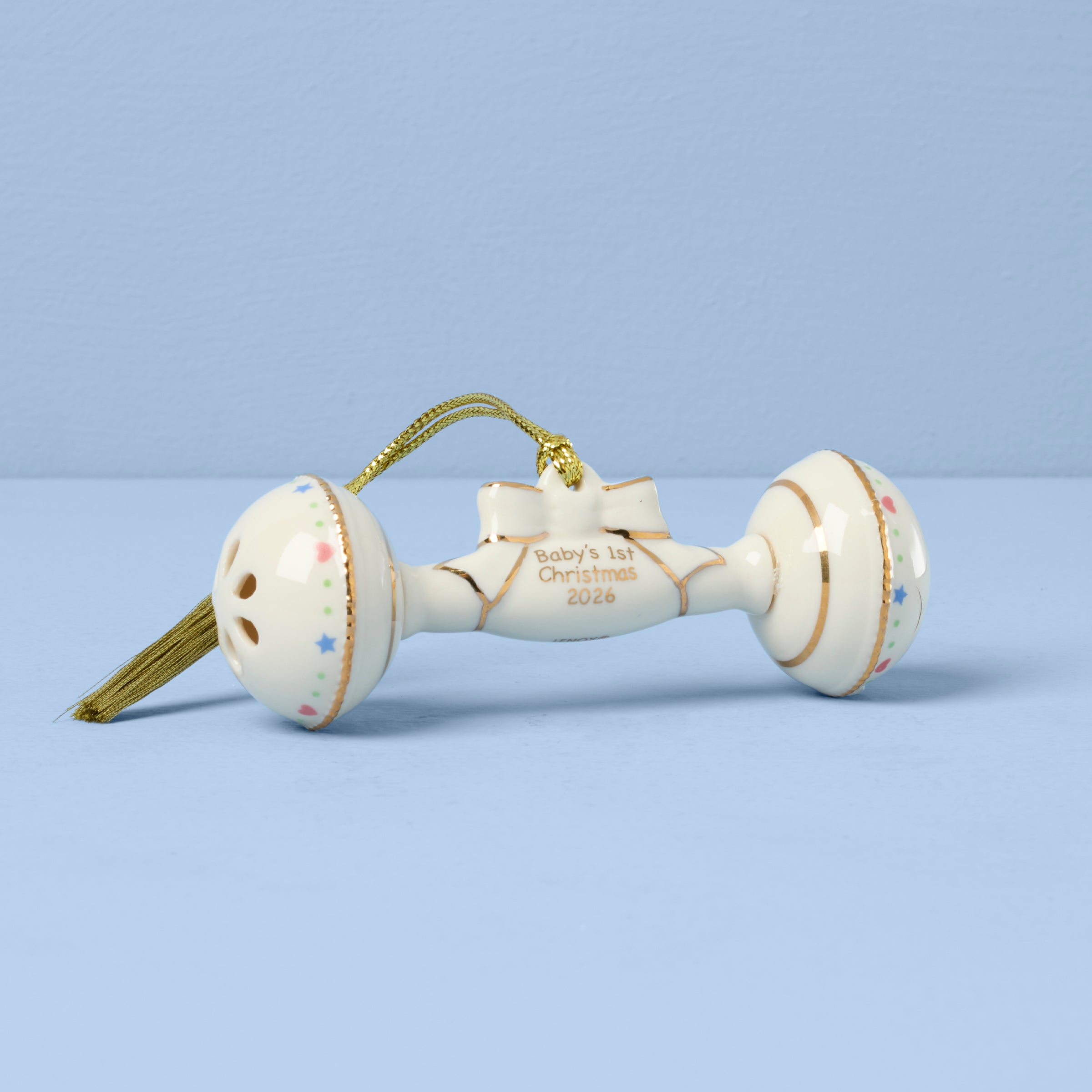 Lenox Heritage Lenox Heritage 2026 Baby's 1st Christmas Rattle Ornament