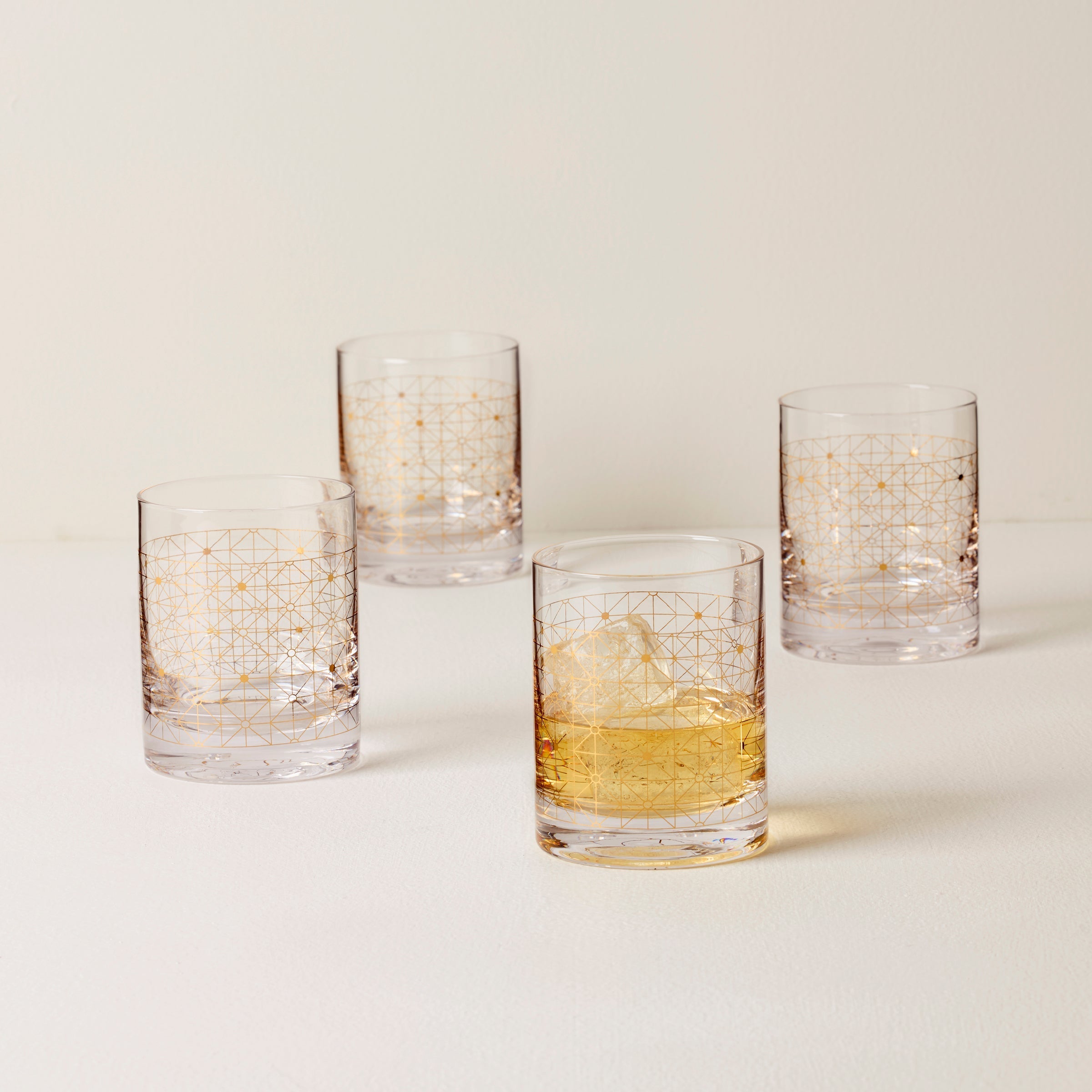 Lenox Heritage Lenox Heritage Tuscany Classics Gold Dust Double Old Fashion Glasses, Set of 4 - Image 2