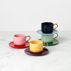 Lenox Heritage Lenox Heritage Make It Pop 8-Piece Cup & Saucer Set