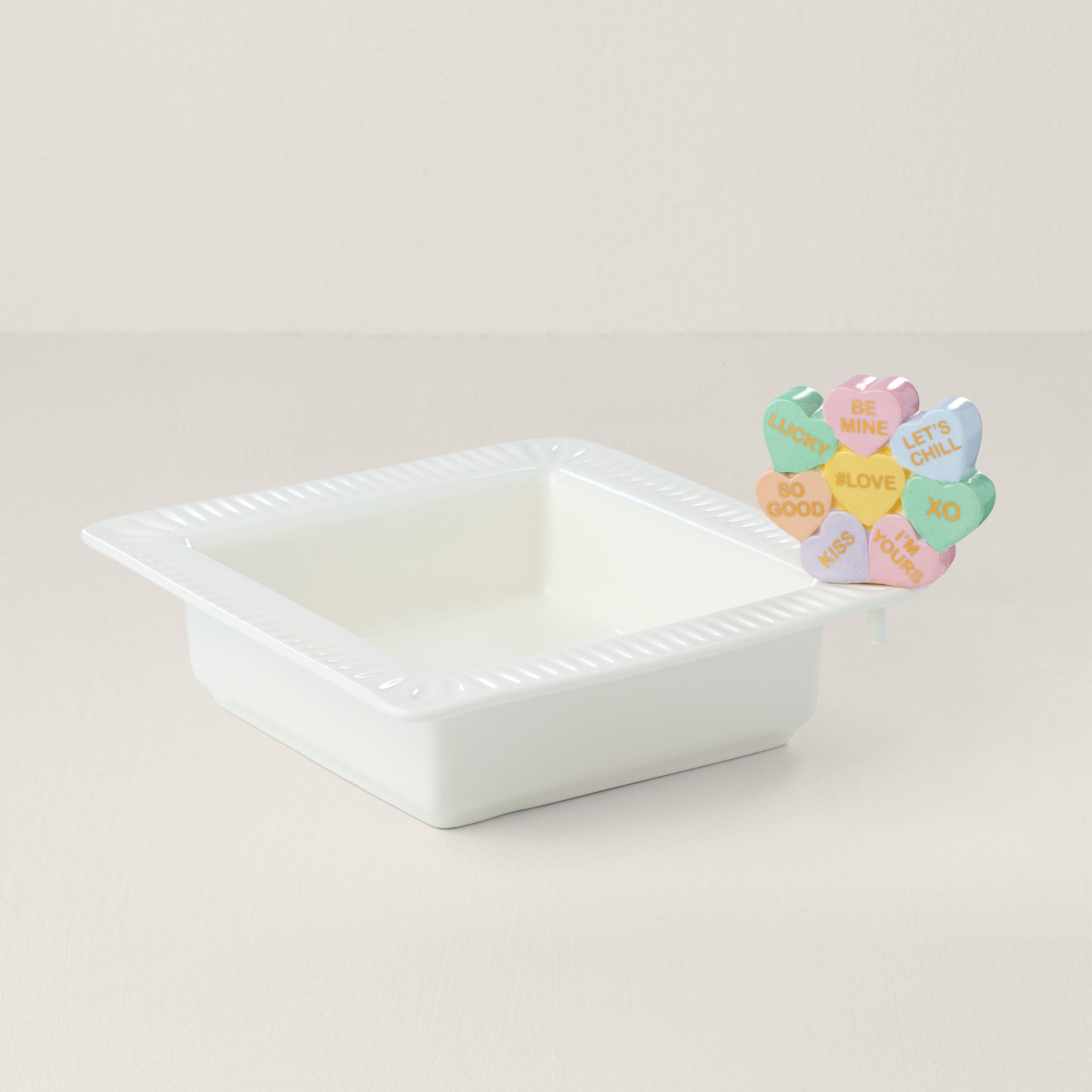 Lenox Heritage Lenox Heritage Profile Poppers Square Bowl & Heart Candy Set