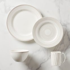 Lenox Heritage Lenox Heritage Charlotte Street Grey West 4-Piece Place Setting
