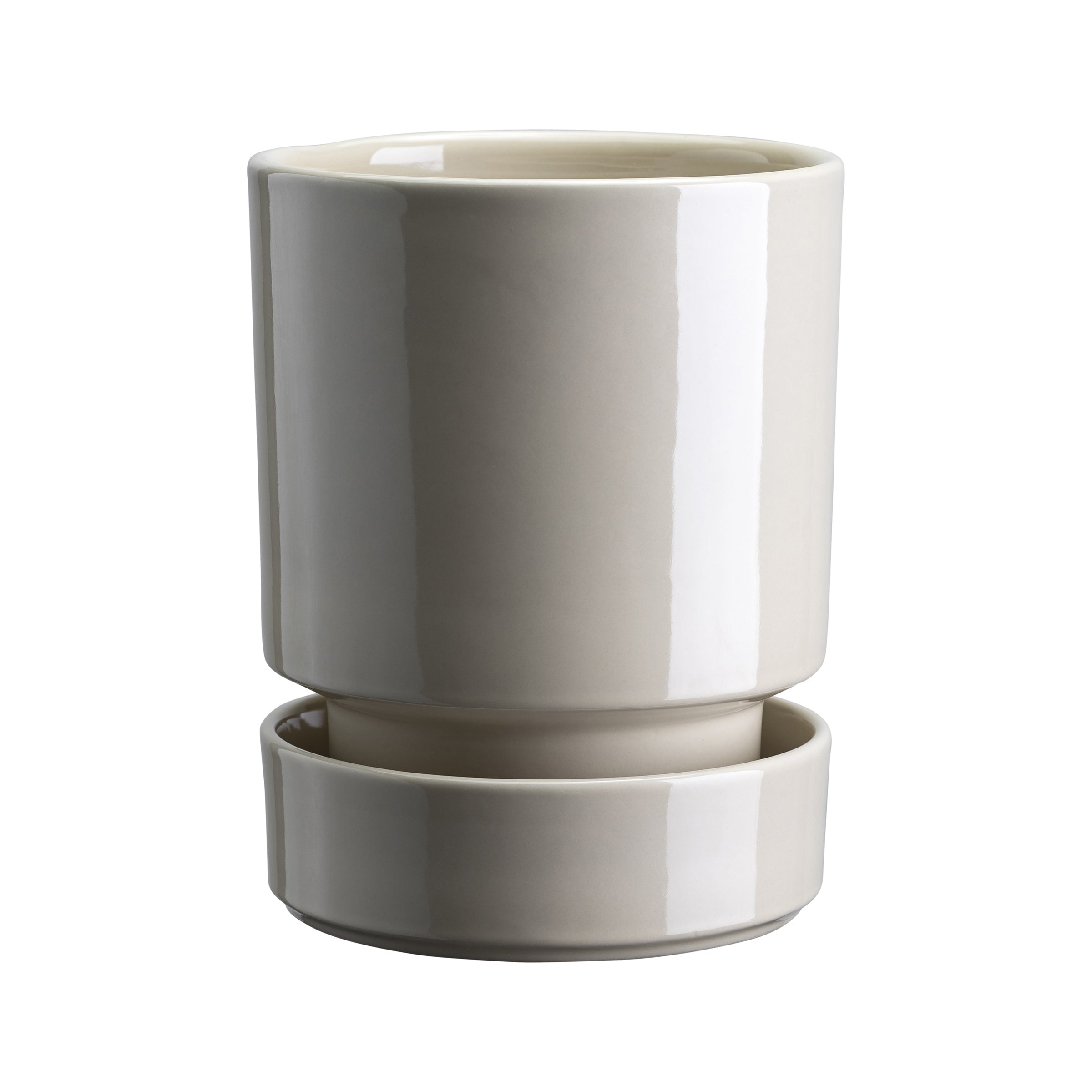 Lenox Heritage Lenox Heritage Hoff Glazed Sand Stone 12cm Pot with Saucer