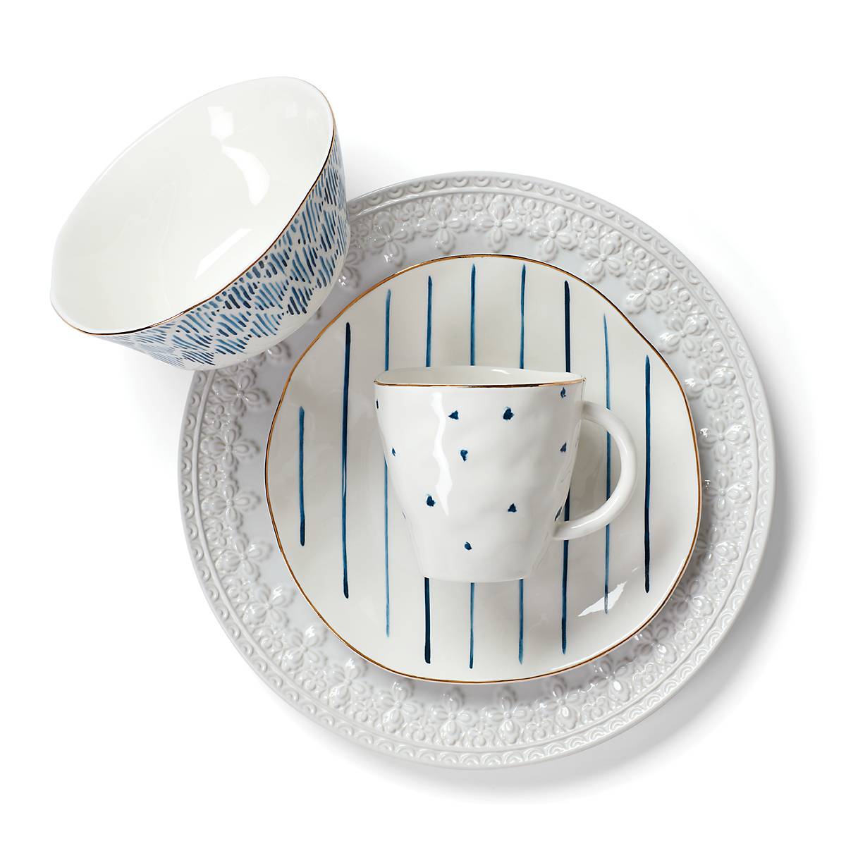 Lenox Heritage Lenox Heritage Blue Bay Dessert Mugs, Set of 4 - Image 3