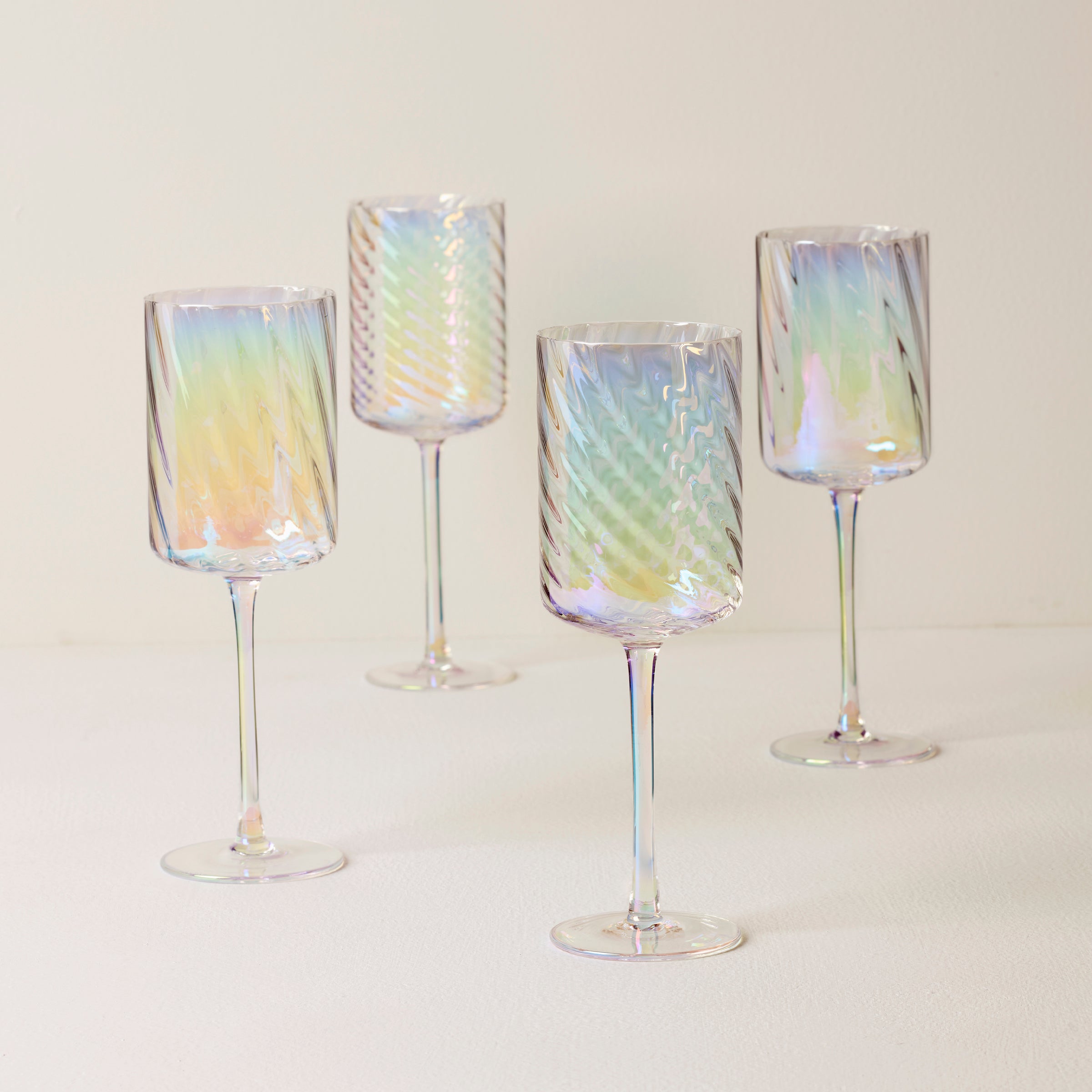 Lenox Heritage Lenox Heritage Tuscany Classics Iridescent White Wine Glasses, Set of 4