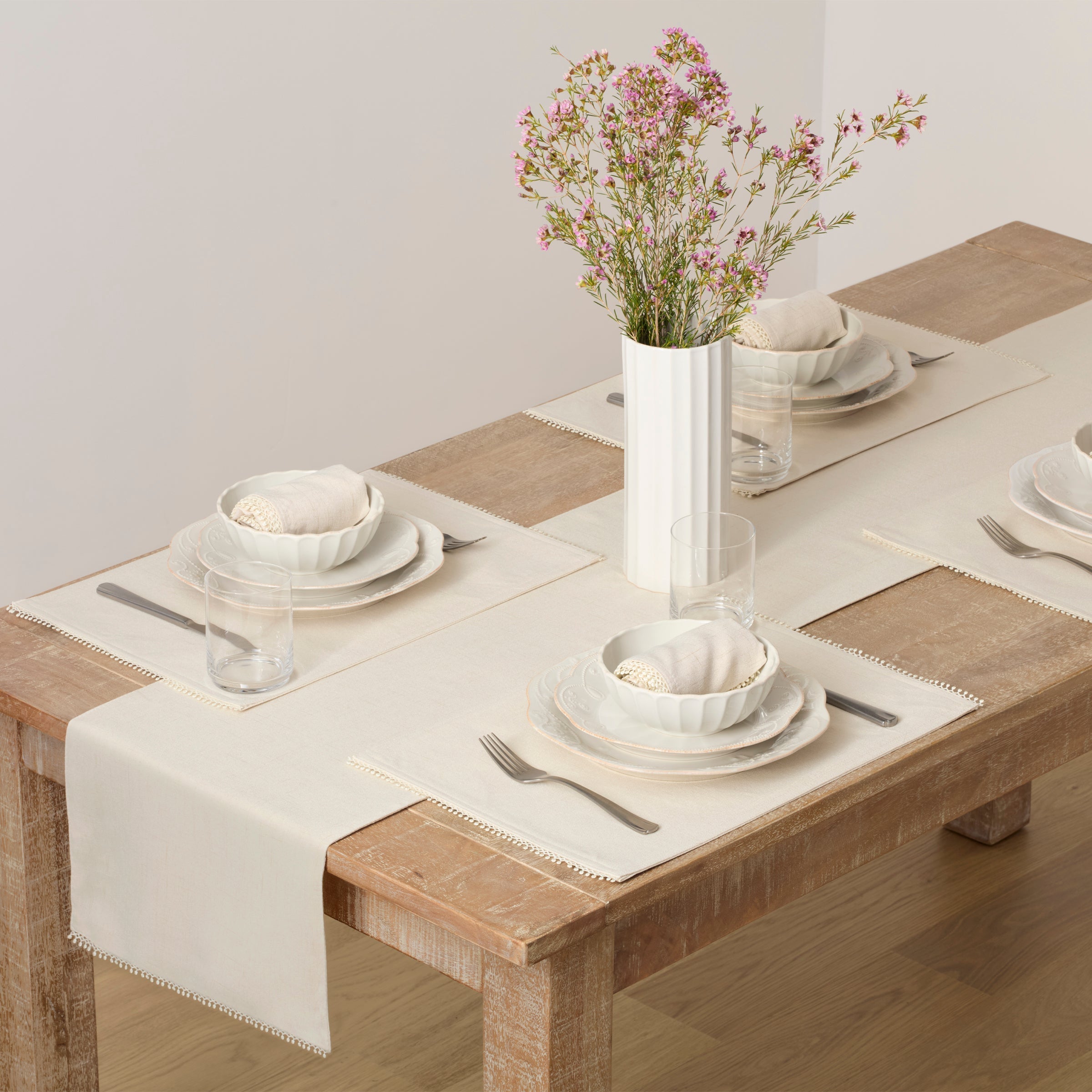 Lenox Heritage Lenox Heritage French Perle Natural 13x18 Placemats, Set of 4 - Image 3