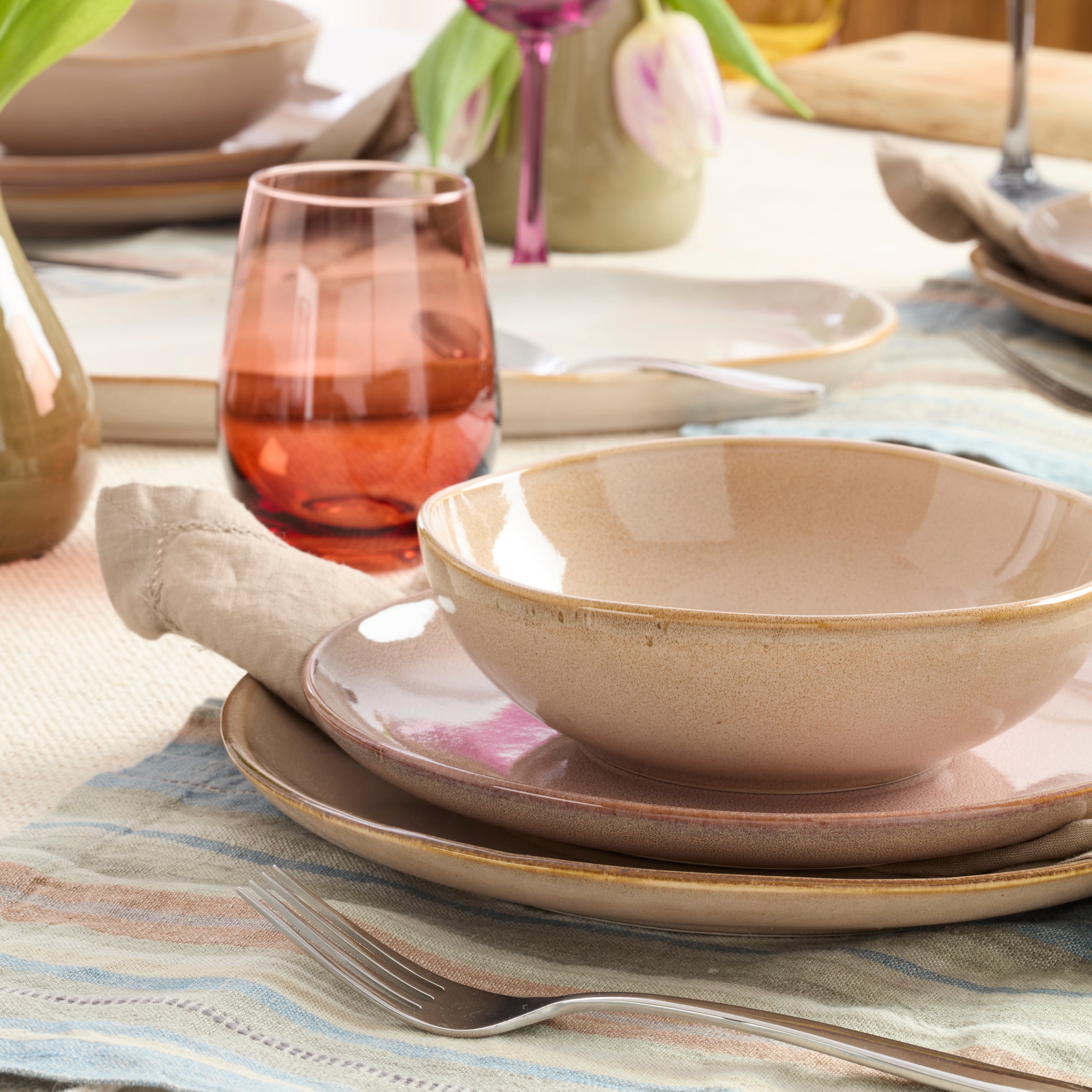 Lenox Heritage Lenox Heritage Organic Shades Clay 12-Piece Dinnerware Set - Image 5