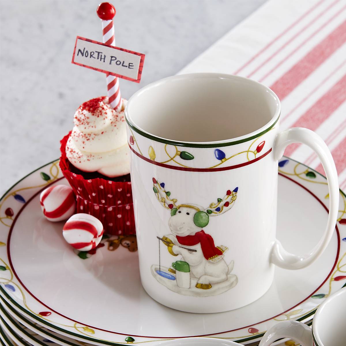 Lenox Heritage Lenox Heritage Merry Marcel Moose Mugs, Set of 4 - Image 4