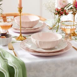 Alternative view of Lenox Heritage Lenox Heritage French Perle Scallop Blush 12-Piece Dinnerware Set