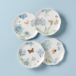 Lenox Heritage Lenox Heritage Butterfly Meadow Blue Dessert Plates, Set of 4