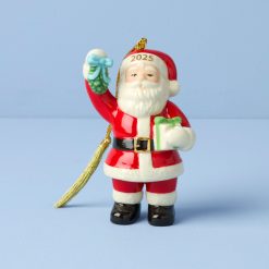 Lenox Heritage Lenox Heritage 2025 Santa with Mistletoe Ornament