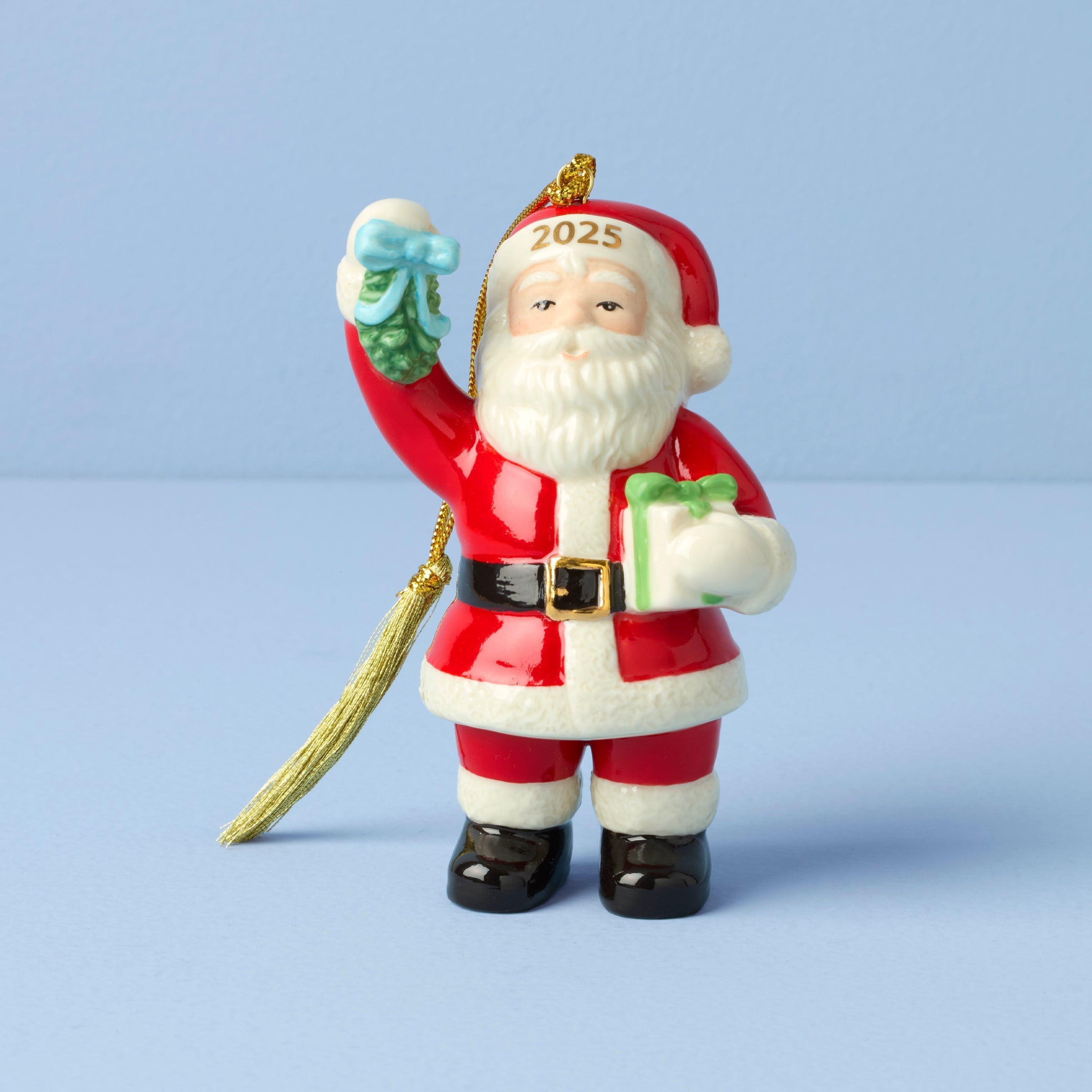 Lenox Heritage Lenox Heritage 2025 Santa with Mistletoe Ornament